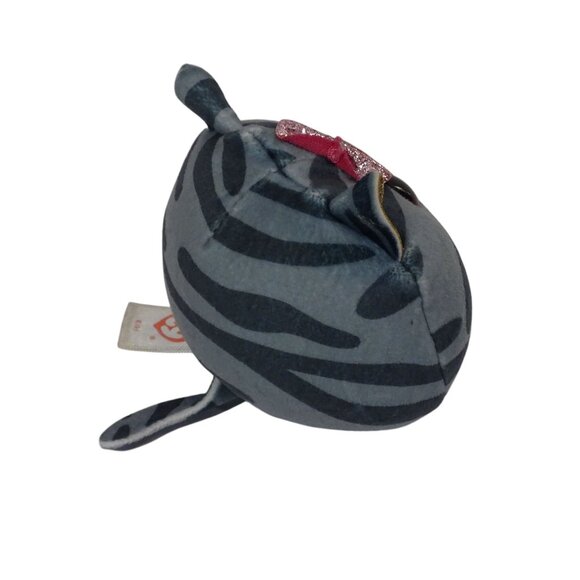 Ty Squish A Boos Kiki Plush Cat Mini Toy Gray Striped For Ages 3 & Up 2022 3" - Picture 3 of 9